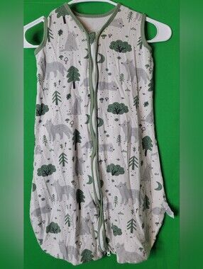 Baby Woodland Fox Sleep Sack Soft Zippered Pajama Sack M 6-12mth Yoofoss Cotton
